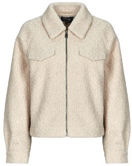 Dámske oblečenie - Dámske kabáty, vetrovky a vesty - Béžová - Kabáty Only  ONLMALO BOUCLE Kabáty Only  ONLMALO BOUCLE