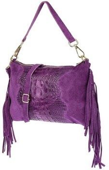 Veľká nákupná taška/Nákupná taška Vera Pelle  kraz24violet