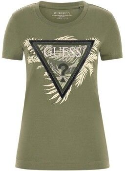 Tričká s krátkym rukávom Guess  Cn Ss Triangle Palm Print