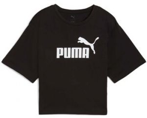 Tričká s krátkym rukávom Puma  Ess Cropped No. 1 Logo Relaxed Tee