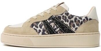 Nízke tenisky NeroGiardini  Velour Perseo Osso T.Glitter Gr.Top Ner T.Brill Pl