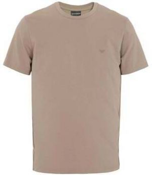 Tričká s krátkym rukávom Emporio Armani  Lounge Side Logo T-Shirt Fungi