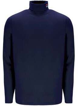 Tričká s dlhým rukávom Fila  19th Classic Roll Neck Sweater Tee  Navy