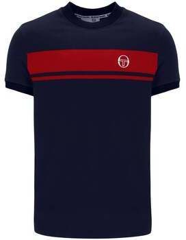 Tričká s krátkym rukávom Sergio Tacchini  Master T-Shirt Maritime Blue/Adrenaline Rush