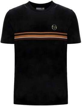 Tričká s krátkym rukávom Sergio Tacchini  Ayme Velour T-Shirt Black/Gold