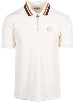 Polokošele s krátkym rukávom Sergio Tacchini  Mahony Velour Zip Polo Shirt Gardenia/Gold
