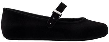 Balerínky/Babies Melissa  Soft Ballerina Velvet II - Black Flocked