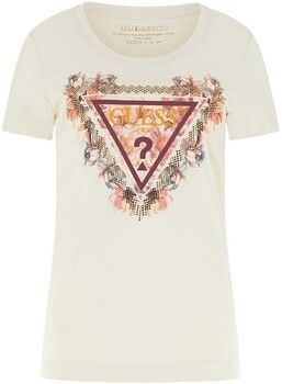 Tričká s krátkym rukávom Guess  Ss Triangle Flowers Tee