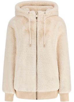 Flísové mikiny Guess  LUCREZIA FAUX FUR LOGO JACKET W5BL66 W3890