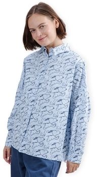 Blúzka Brava Fabrics  Peanuts Jump Shirt - Blue