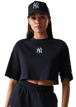 Tričká s krátkym rukávom New-Era  Wmns Le Midi Crop Tee Neyyan Blk