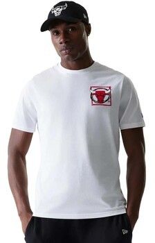 Pánske oblečenie - Pánske tričká a polokošele - Biela - Tričká s krátkym rukávom New-Era  Nba Photogrphc Print Reg Tee Chibul Whi Tričká s krátkym rukávom New-Era  Nba Photogrphc Print Reg Tee Chibul Whi