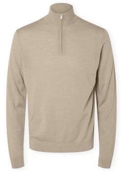 Svetre Selected  Noos Tray Half Zip Knit - Kelp