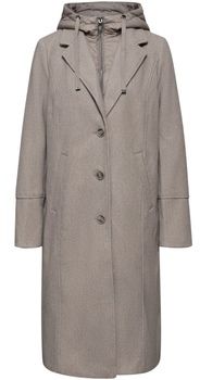 Kabáty Street One  Long Revers Coat w. RemovablePadded Insert 202124
