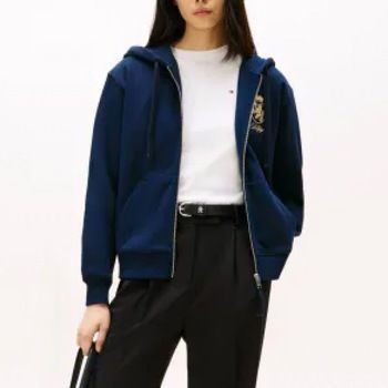 Mikiny Tommy Hilfiger  GOLD CREST TERRY ZIP THR