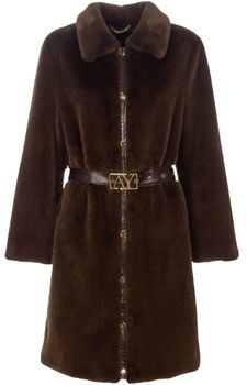 Kabáty Ayfee  GIACCA LUNGA FAKE FUR CAM25226