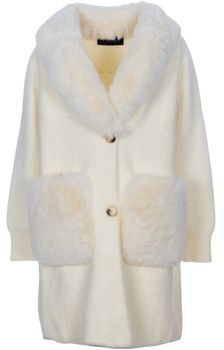 Kabáty Ayfee  GIACCA MAGLIERIA LUNGA CON TASCHE CAM25278