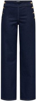 Rovné džínsy Jacqueline De Yong  Jdylizzie Midwaist Button Wide Jeans Dnm 15361400