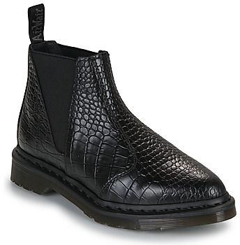 Polokozačky Dr. Martens  Bianca II Chelsea Boot Black New Vibrance Croco