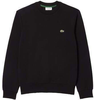 Mikiny Lacoste  Fleece Crew Sweatshirt Black