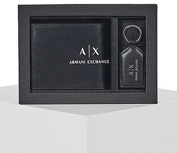 Peňaženky Armani Exchange  PLAIN LEATHER GIFT SET