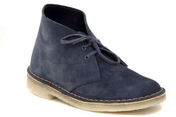 Polokozačky Clarks  DESERT BOOT BLUE SUEDE