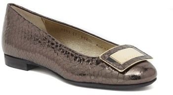 Balerínky/Babies Le Babe  BALLERINE PITONATO ACCIAIO