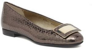 Balerínky/Babies Le Babe  BALLERINE PITONATO ACCIAIO