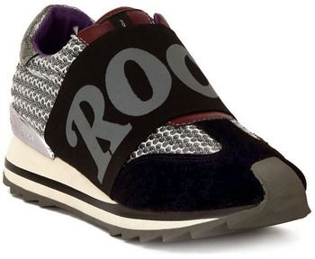 Nízke tenisky Fornarina  BLACK SILVER MESH