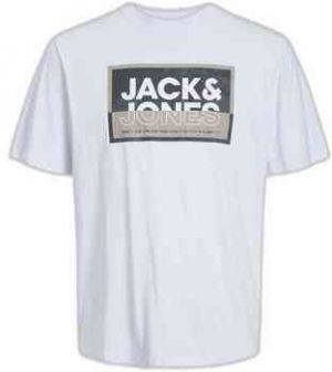 Tričká s krátkym rukávom Jack & Jones  12254194-WHITE