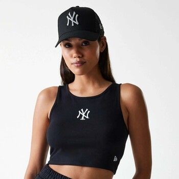 Tielka a tričká bez rukávov New-Era  Wmns Mlb Midi Le Crop Tank Neyyan Blk