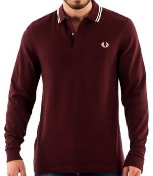 Polokošele s dlhým rukávom Fred Perry  LS TWIN TIPPED SHIRT