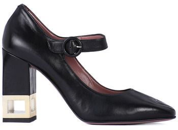 Lodičky Albano  DECOLTE NAPPA NERA