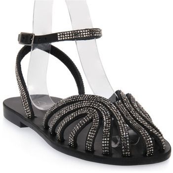 Sandále S.piero  BLACK FLAT SANDAL