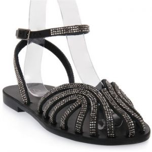 Sandále S.piero  BLACK FLAT SANDAL