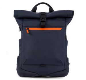 Ruksaky a batohy Piquadro  BLU ZAINO ROLL TOP