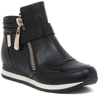 Členkové tenisky Luciano Barachini  SNEAKERS PELLE NERO