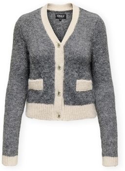 Vesty bez rukávov/Cardigany Only  Maggie Life Cardigan - Medium Grey Melange
