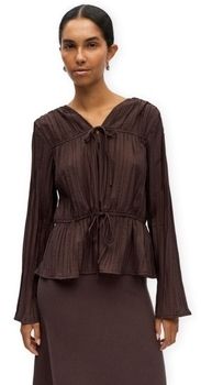 Blúzka Object  Top Brea Re - Seal Brown