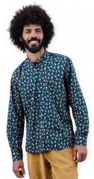 Košele s dlhým rukávom Brava Fabrics  Peanuts Astronaut Shirt - Blue