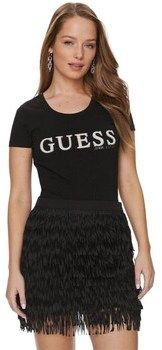 Tričká s krátkym rukávom Guess  W4RI45J1314JBLK