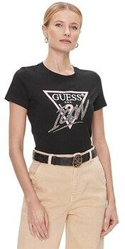 Tričká s krátkym rukávom Guess  W4RI41I3Z14JBLK