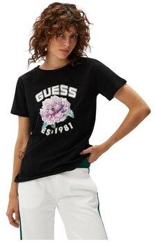 Tričká s krátkym rukávom Guess  V4YI15J1314JBLK