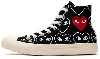 Módne tenisky Comme Des Garcons  Converse  Black Heart Print