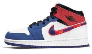 Módne tenisky Nike  1 Mid Rush Blue University Red