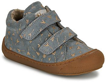 Členkové tenisky Naturino  COCOON VL SUEDE GLITTER FLOWER