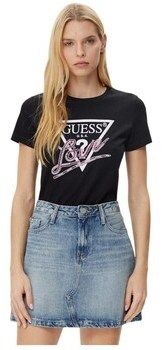 Tričká s krátkym rukávom Guess  W5GI05I3Z14JBLK