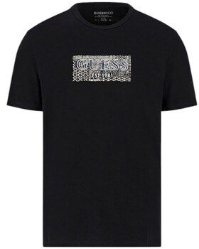 Tričká s krátkym rukávom Guess  M5GI19J1314JBLK