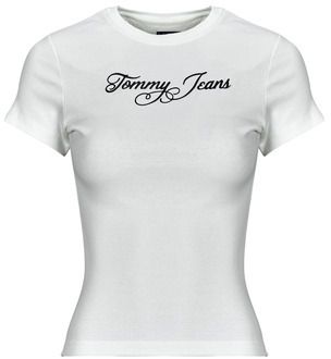 Tričká s krátkym rukávom Tommy Jeans  TJW SLIM ESS LOGO 1 RIB TEE EXT