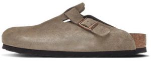 Nazuvky BIRKENSTOCK  Boston Soft Footbed Suede Taupe